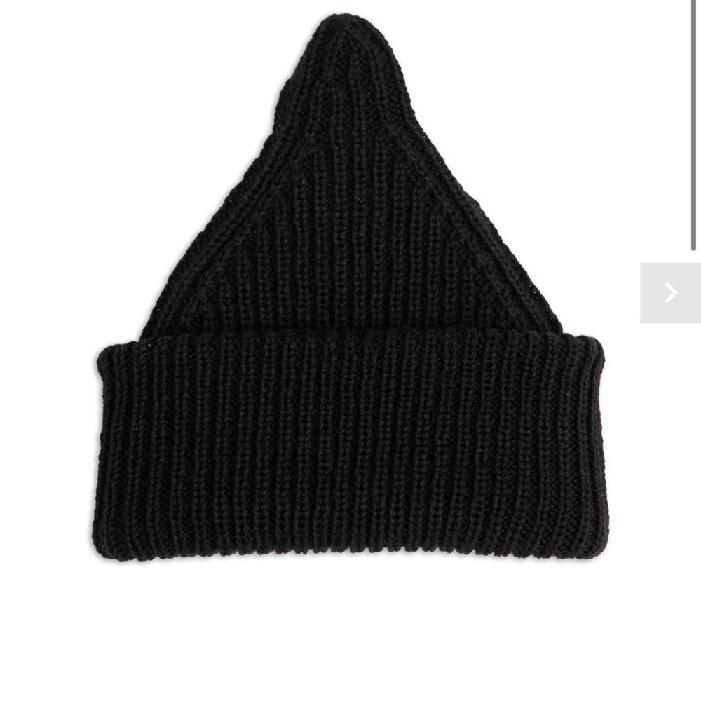 James Street Co newborn Chunky Highland Wool Port Beanie in Black